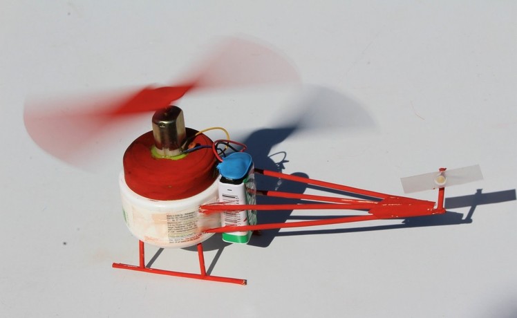 How to make a Helicopter - DC Motor Electric Helicopter - EASY!!
