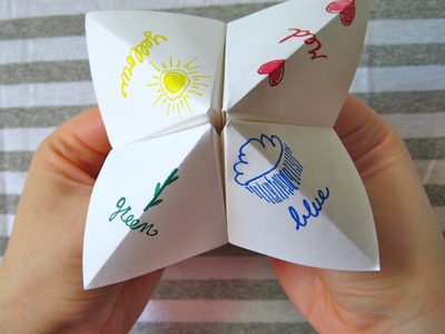 How to make a paper fortune teller - Very Easy!