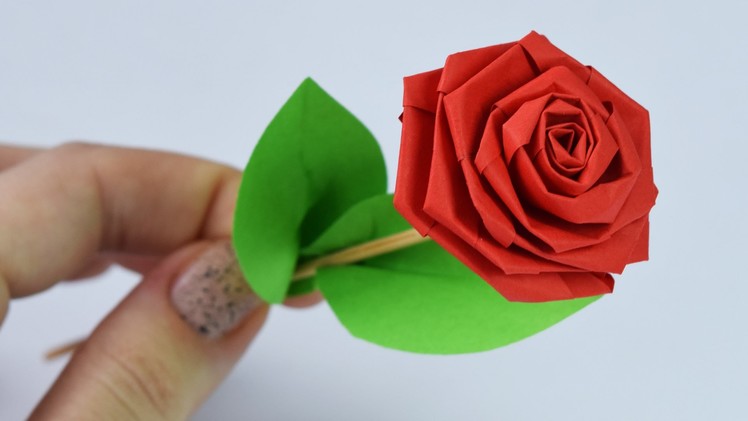 How to make a PAPER ROSE. Homemade paper