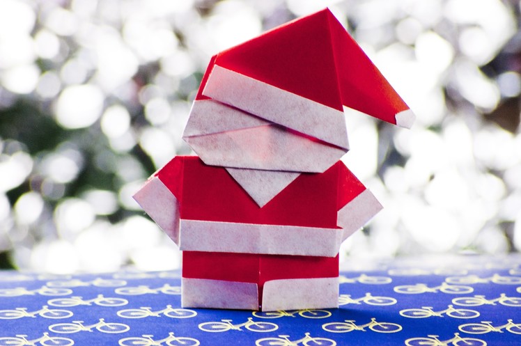 How to make a paper santa claus origami