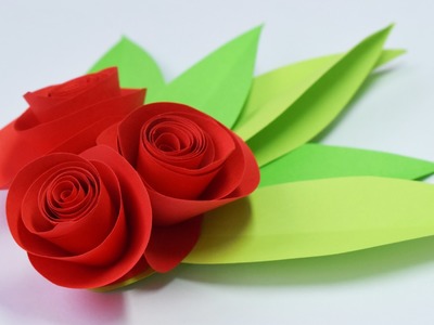 How to make a Simple ROSE of paper. Gifts with their own hands