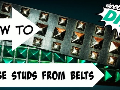 How to Reuse Studs from Old Belts! Mini DIY