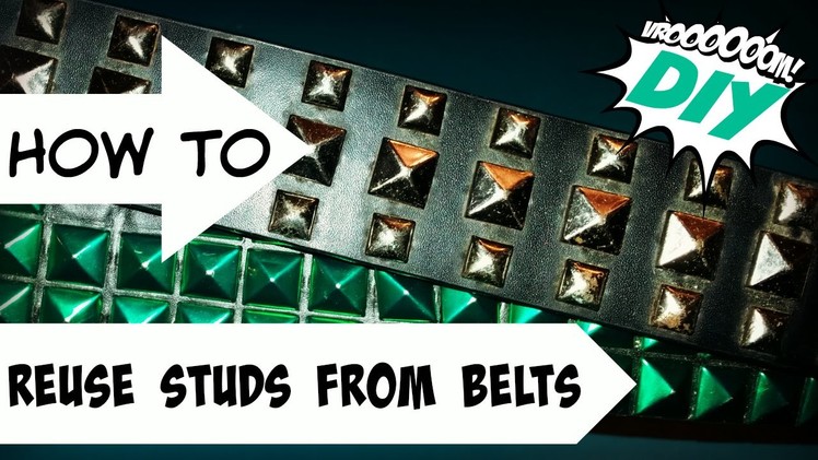 How to Reuse Studs from Old Belts! Mini DIY