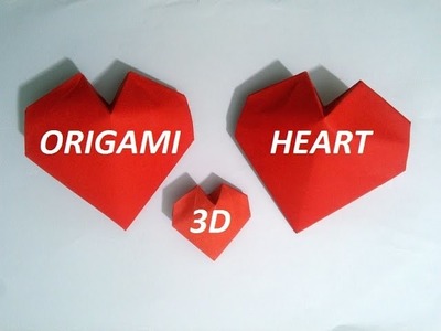 Origami 3D Paper Heart (slower version)