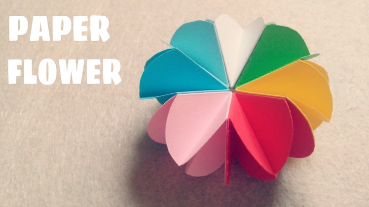Origami for Kids - Easy Paper Flower Tutorial