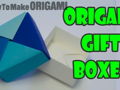 Origami gift boxes One Sheet of Paper (HOW TO MAKE ORIGAMI)