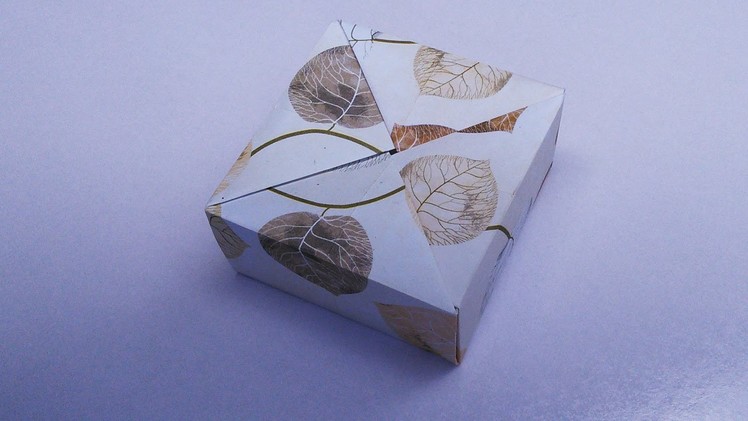 Paper Gift Box | Origami Video Tutorial | HandiWorks #19