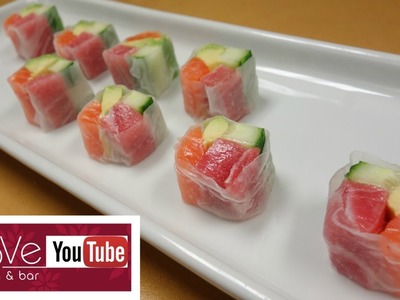 Rice Paper Sashimi Roll - How To Make Sushi Series