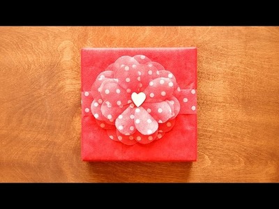 Valentine Paper Flower with Heart-Shaped Petals