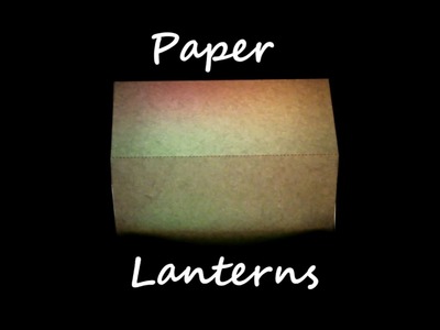 ASMR no talking - Paper Lanterns - cutting & folding paper