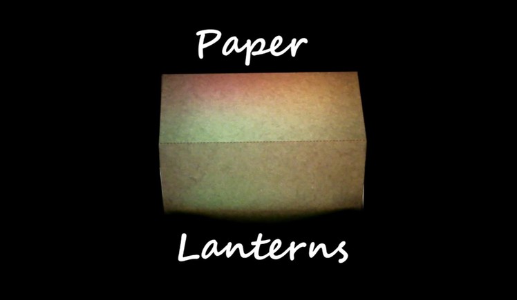 ASMR no talking - Paper Lanterns - cutting & folding paper