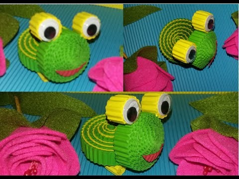 DIY Frog from corrugated paper. kokoru paper (easy and simple)