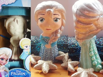 DIY Painting Disney Princess Frozen Elsa Doll Makeover Dipingere Como Hacer muñeca