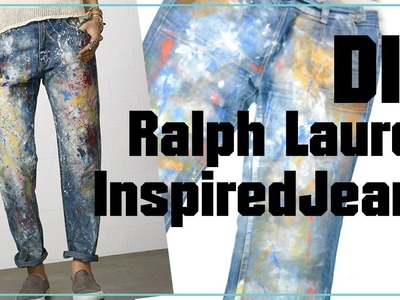 DIY Ralph Lauren inspired jeans