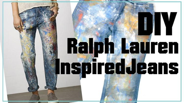 DIY Ralph Lauren inspired jeans