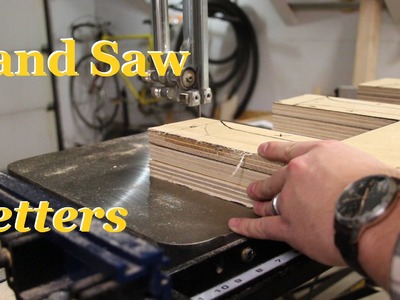 Easy DIY Band Saw Letters