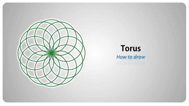 How to draw - a Torus (Vortex) - step by step tutorial (english)