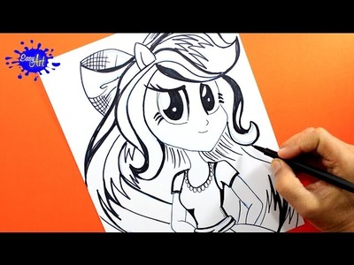 How to draw apple Blom My little pony. Como dibujar a Apple Blom My little pony