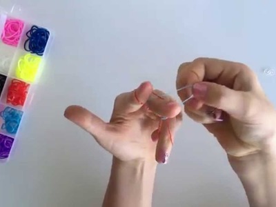 How to make 3 sided rubber band bracelet by hand easy