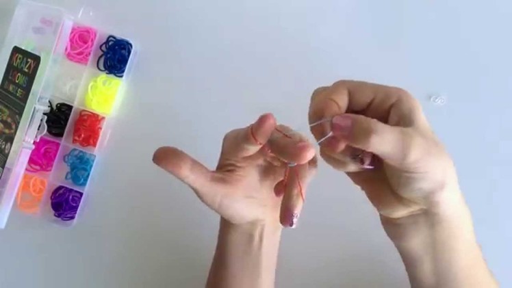 How to make 3 sided rubber band bracelet by hand easy