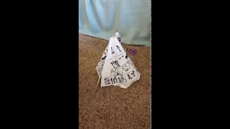 How to make a fabric teepee model