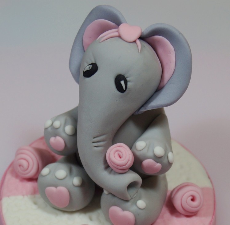 How To Make A Fondant Elephant Cake Topper - Max's Cake Studio