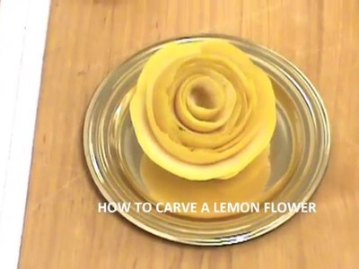 How to make a lemon garnish