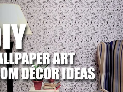 Mad Stuff With Rob - DIY Wallpaper Art | DIY Room Decor Ideas