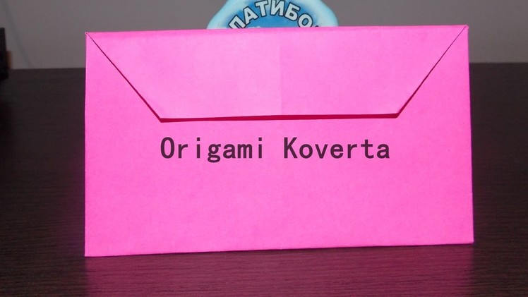 Origami: Koverta od papira - Envelope out of paper - Lako