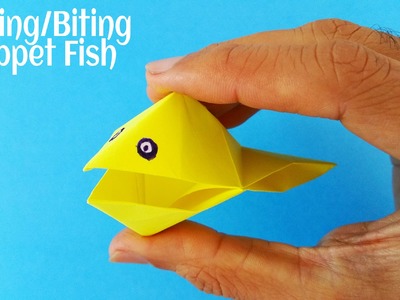 Origami Paper - Talking. Biting Puppet Fish - My Childhood models