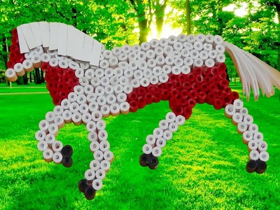 Paper Quilling; Made Easy #  how to make 3D Quilled horse