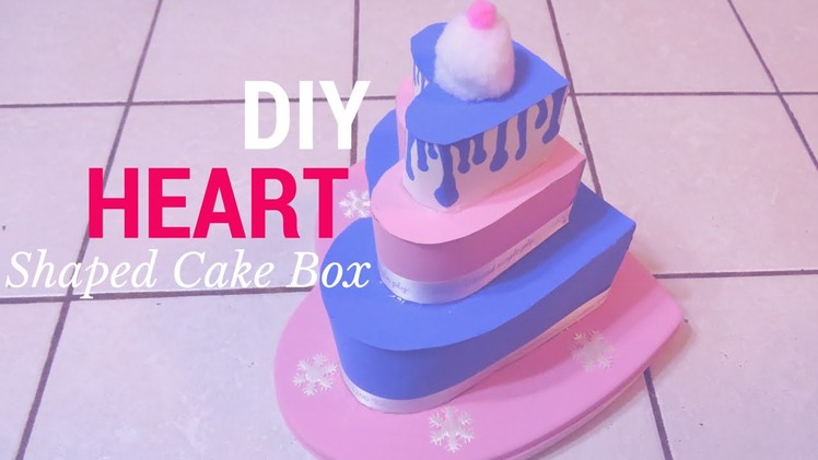 DIY: HEART SHAPED CAKE BOX ♥ | Transform your empty V-day chocolate boxes!