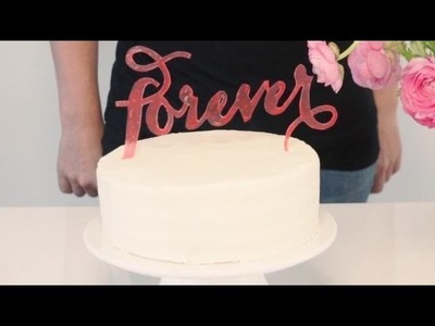 DIY Painted Cake Topper