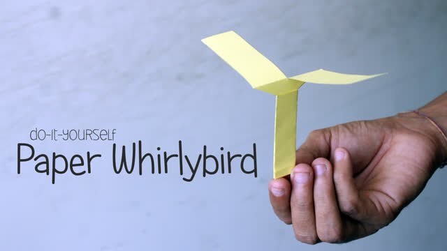 DIY: Paper Whirlybird - Easy Paper Craft - Art All The Way