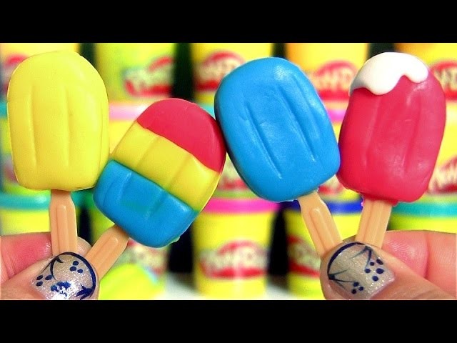 Dough Sweets Playset DIY Learn to Mold Play Doh Popsicles Sundaes Ice Cream Cones & Frozen Ice Pops