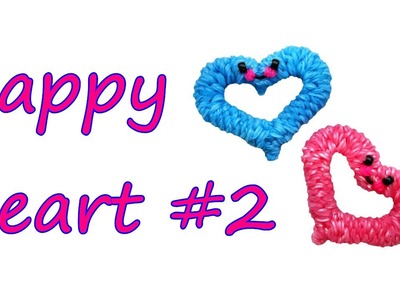 Happy Heart #2 Tutorial by feelinspiffy (Rainbow Loom)