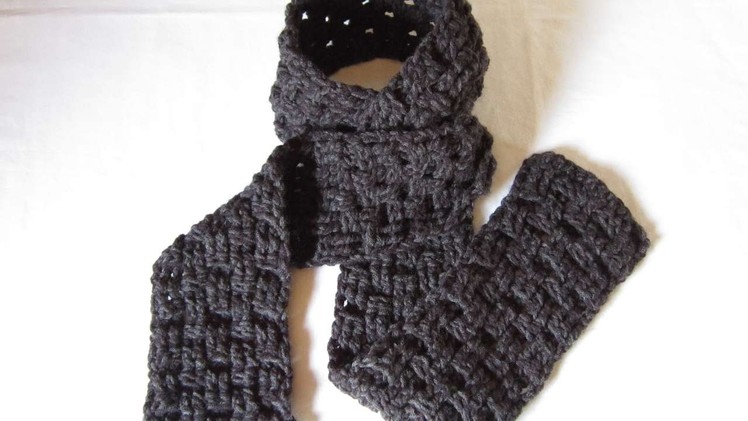 How To Crochet A Warm Basket Weave Scarf - DIY Crafts Tutorial - Guidecentral
