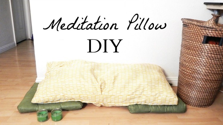 How to Make A Meditation Pillow- Easy Minimalist Home Decor DIY Idea