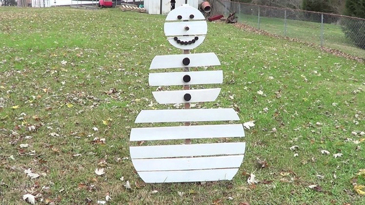 How to make a Pallet Snowman