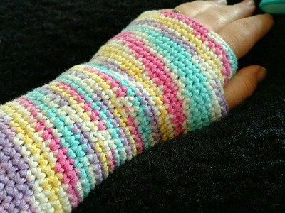 How To Rainbow Crochet Fingerless Gloves - DIY Crafts Tutorial - Guidecentral