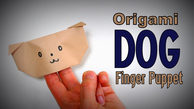 Origami - How to make a DOG (Hand Puppet)