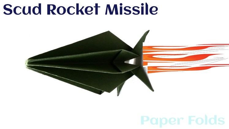 Origami Paper - "Scud Rocket Missile "