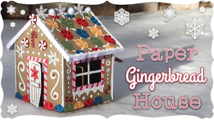 Paper Gingerbread House Tutorial! | Craftmas 