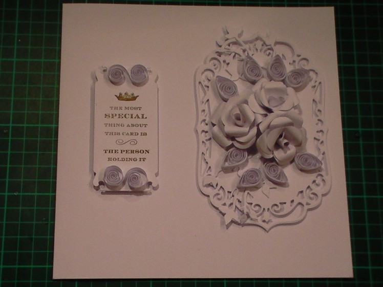 70. Cardmaking Tutorial - How to make a Simple White Roses Card