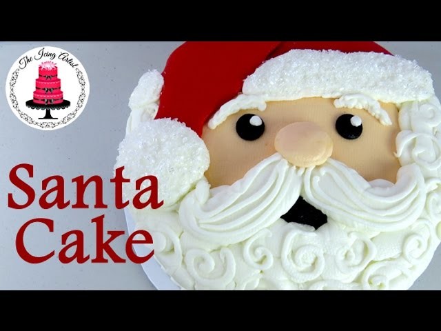 Buttercream Santa Cake - How To With The Icing Artist