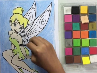 Chalk Coloring Book: DIY Color Disney's Tinker Bell  With Chalk