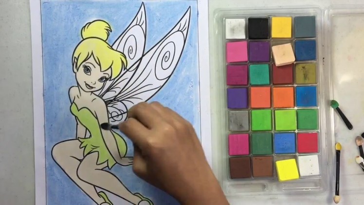 Chalk Coloring Book: DIY Color Disney's Tinker Bell  With Chalk