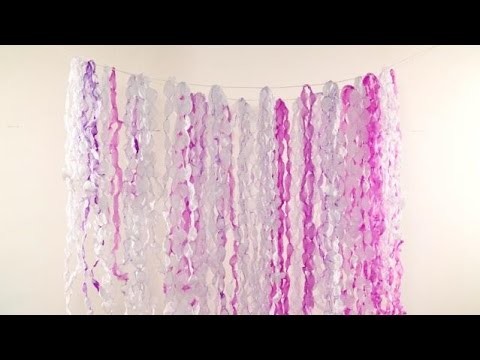 DIY Paper Wisteria Backdrop