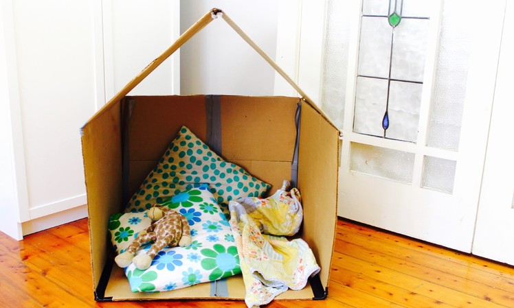 Easy cubby idea: How to make a collapsible cardboard cubby