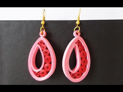 Easy Quilled Earrings Tutorial : Paper Earrings for Girls | Handmade Jewelery